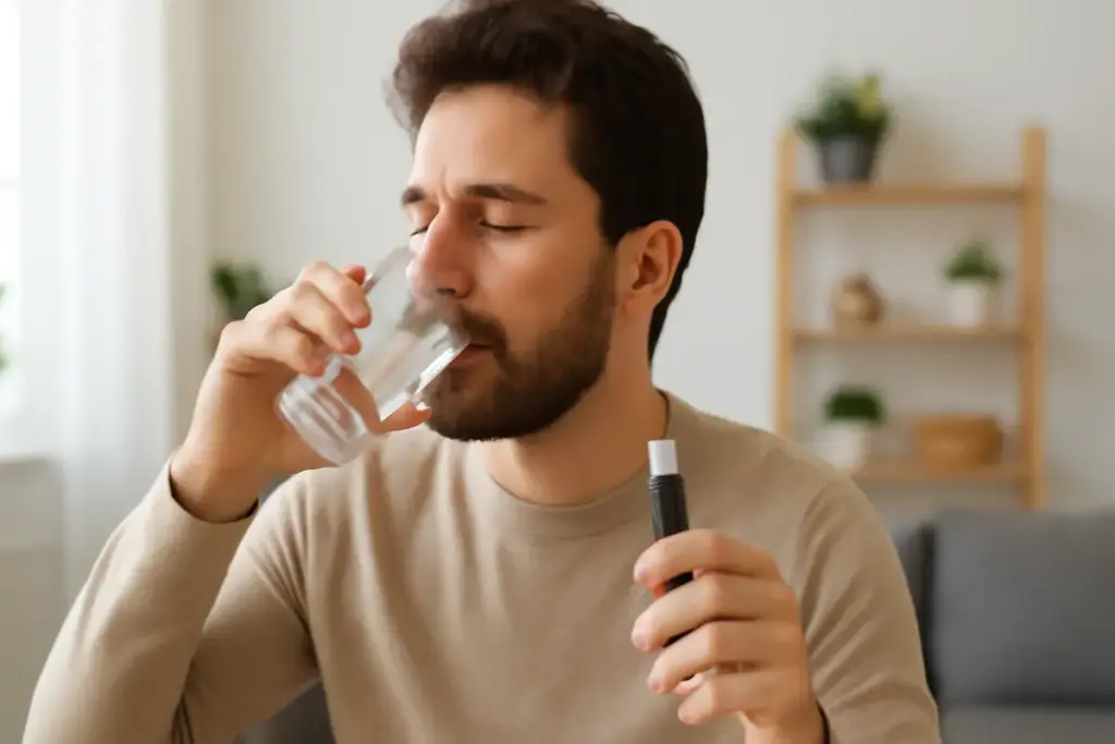 L’uso della e-cig può causare secchezza delle vie respiratorie: consigli per ridurre il fastidio subito